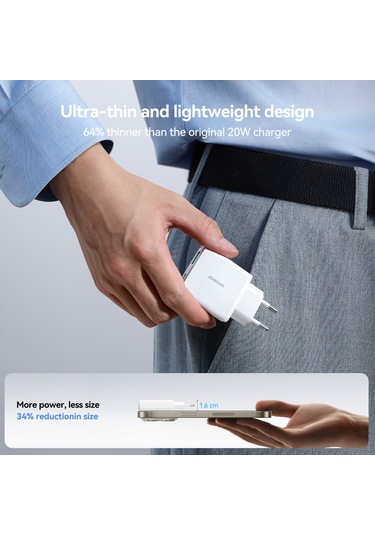 Joyroom Jr-tcf14 20w Usb+usb-c / Type-c Hızlı Şarj Cihazı, Teknik Özellikler:ab Fişi Beyaz