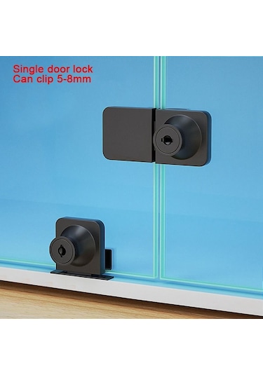 Paslanmaz Çelik Donanım Güvenlik Dolabı Ekran Kilidi Cam Kapı Kilitli Dolap Kapı Kilidi Lockset Style 7