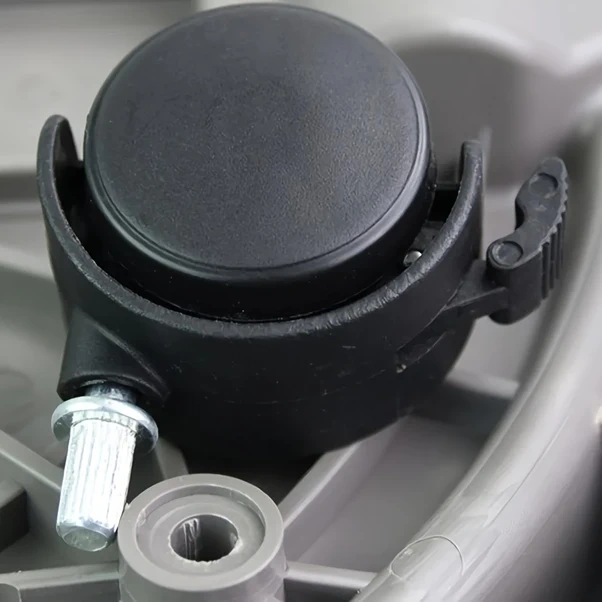 Elmpaly Beyaz 1 Adet Kalın Tekerlekli Saksı Altlığı Hareketli Bitki Tabağı İç Dış Mekan