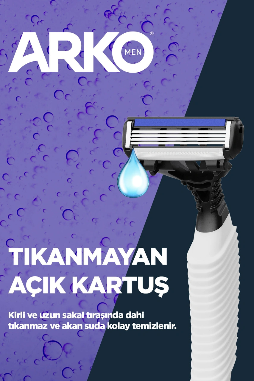 Arko Men Pro4 Dört Bıçaklı Tıraş Bıçağı 3 Adet