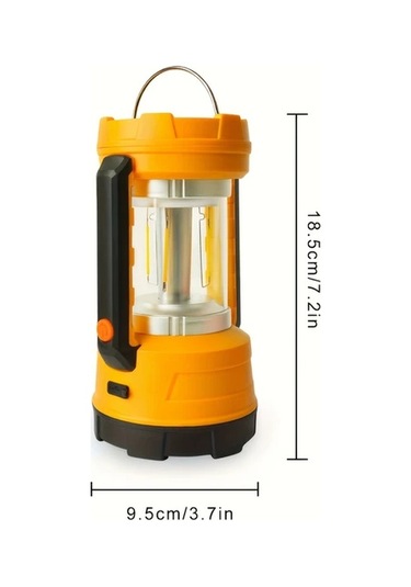 Xuweiwei 1pc Şarj Edilebilir Güneş Kamp Işıkları Acil Durum Feneri 12 Saat Pil Ömrü Taşınabilir Işık Güç Kaybı Kasırga Yürüyüş Için Altın