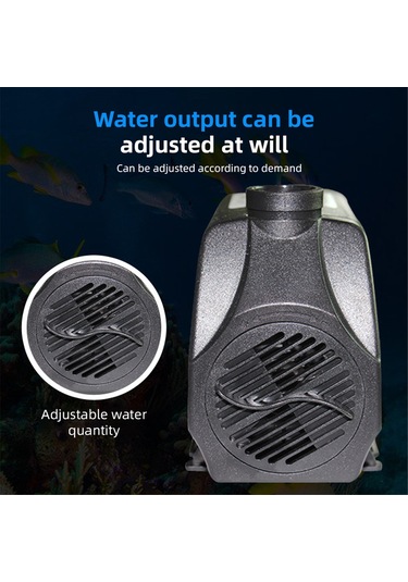 Mufunye Sm-2500 Taşınabilir Mini Su Pompası: 2500l/h Akış, 2.5m Yükseklik, Balık Tankı Ve Bahçe Havuzu İçin İdeal