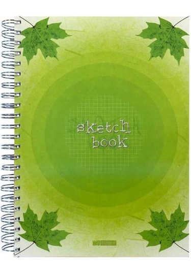 Özgün A4 Spiralli Double Kapak Sketchbook Defter 180 Yp. Kareli - 4 Adet