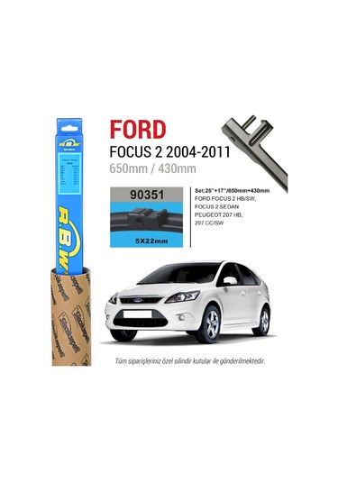 Ford Focus 2 Rbw Muz Silecek Takımı 2004-2011 N11.1102