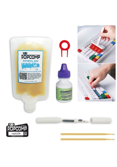 Ropcomp Keyboil Kit Mekanik Klavye Bakım Kiti K50k Mekanik Klavye Tuş Bakım Yağı