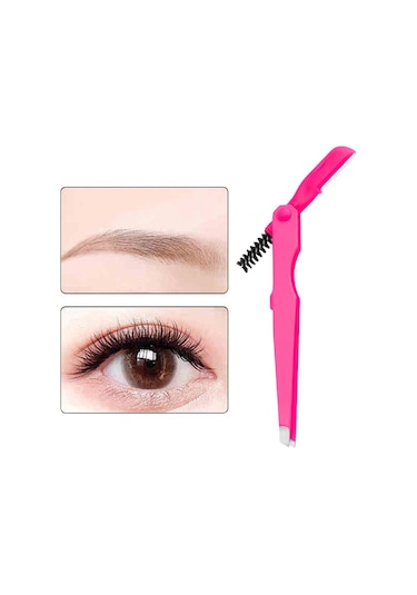 Homyl Kaş Cımbızı Paslanmaz Alet 4mm Düz Uçlu Cımbız Çok Kırmızı Gül