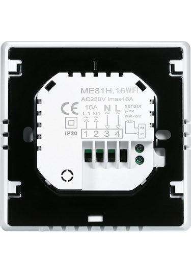 Reedark Akıllı Wi-fi Termostatı: Ev, Ofis, Okul Ve Oteller İçin Dokunmatik Ekranlı, 16a, Haftalık Programlanabilir, Turuncu Arka Işık