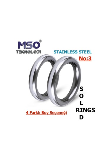 MSO Olta Balıkçılık Paslanmaz Çelik Solid Ring Halka Jig Asist