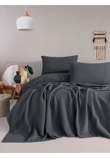 Cmbridge Yatak Örtüsü Gri
