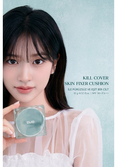 Kalıcı, Mat Cushion Fondöten Clıo Kill Cover Skin Fixer Cushion + Refill 24w Sand Spf50+ Pa+++ 24