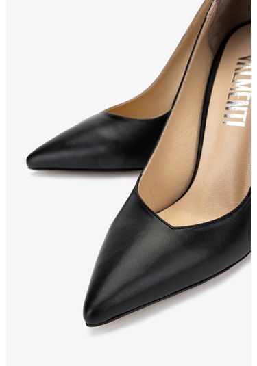 Valmenti Kadın Hakiki Deri Siyah Deri Topuklu Ayakkabı 1027 249 Bn Ayk Y25 Sıyah Dr Siyah