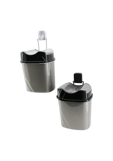 Metal Askılı Plastik Çöp Kovası Yapışkanlı Montaj Go5060gok21071 Çok Renkli