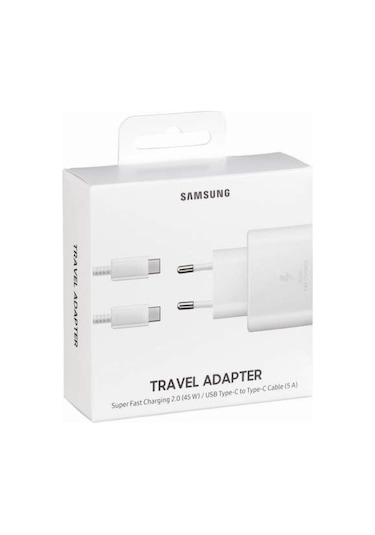Samsung Galaxy Note 9 45W Type-C Hızlı Şarj Cihazı Beyaz (536315598)