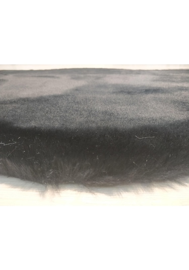 Mucize Tavşan Süet Taban Gtsiyah Post Halı 80 x 150 Cm