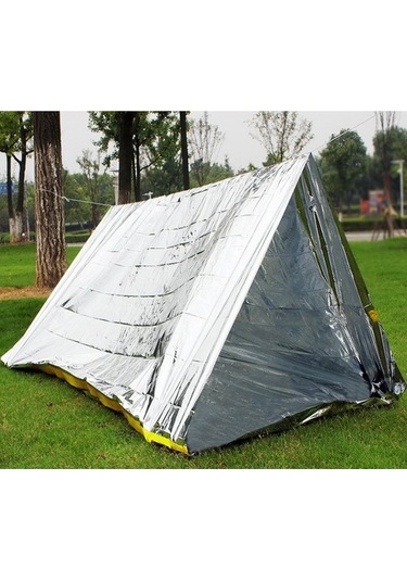 Strade Store Ilk Yardım Acil Hayatta Kalma Uyku Battaniye Çadır Çantası Yansıtıcı Barınak Kırmızı