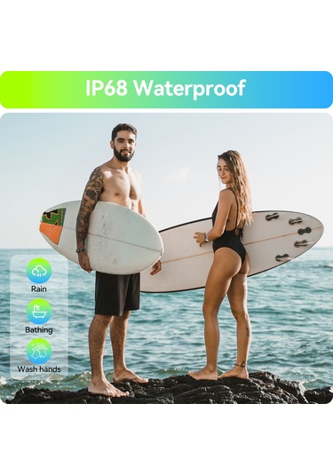 Geeroyoo Anyloop Alb1 Akıllı Saat, Ip68 Su Geçirmez, Kalp Atımı-kan Oksijeni-uyku İzleyici, 20+ Spor Modu, 1.47 İnç Hd Dokunmatik Ekran, Kadın Takvimi, Erkek-kadın Siyah