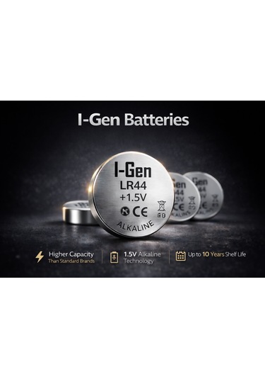 I-gen Lr44 1.5v Alkalin Düğme Pil Ag13, A76, L1154 20'li Paket