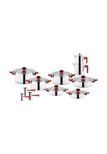 Aryıldız Flamingo Rose Cam Kapak 20 Parça İdeal Set