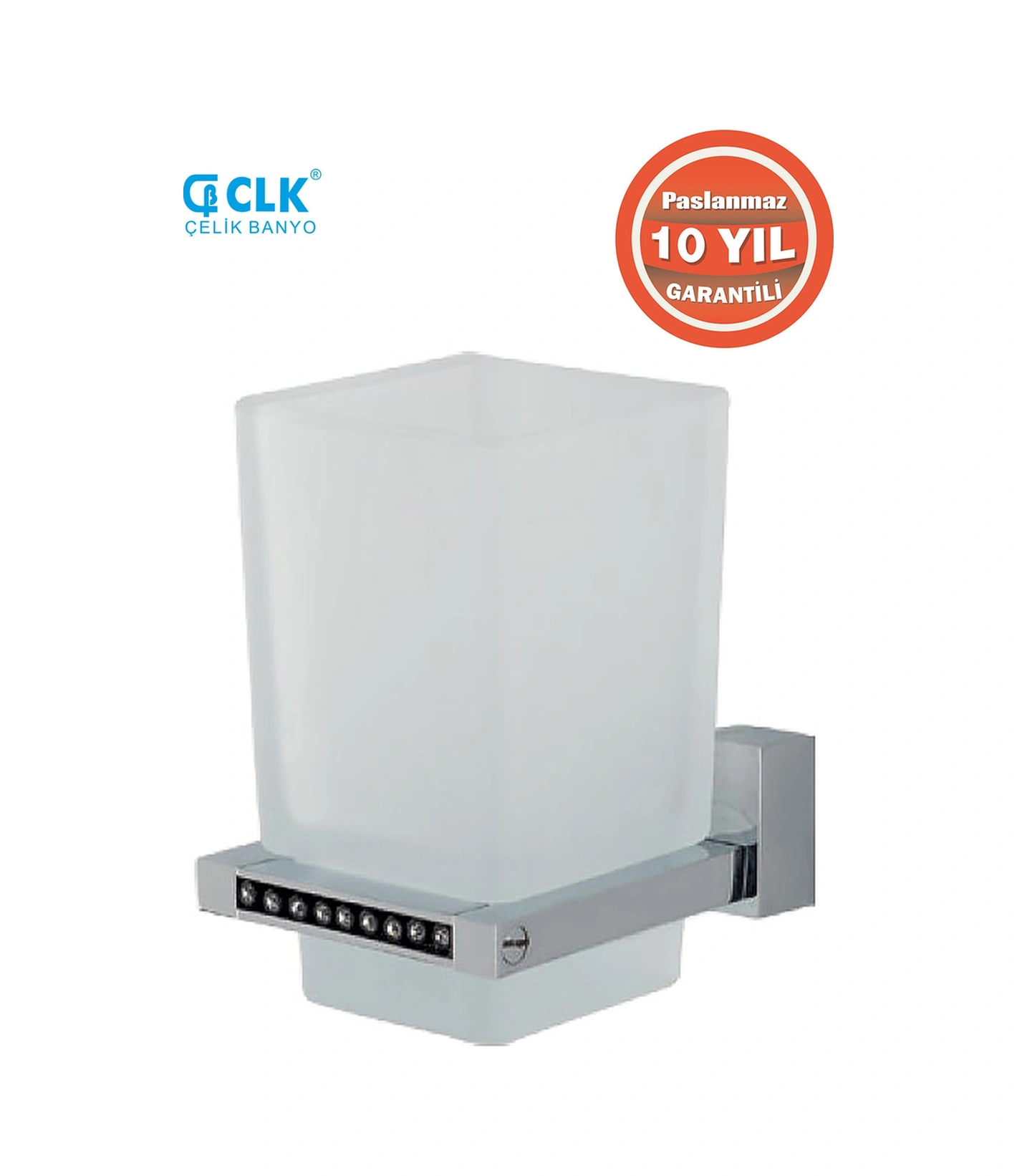 Çelik Banyo Paslanmaz Pirinç Swwor Montajlı Diş Fırçalık Krom