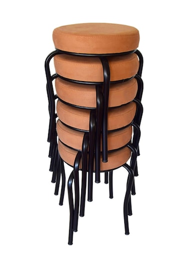 Tabure(Siyah Ayaklı) (6 Adet) - Mutfak Balkon Tabur...