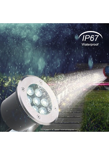 Tomshine 7w Ac / Dc 12v Yeraltı Led Işık Lamba 700lm Beyaz