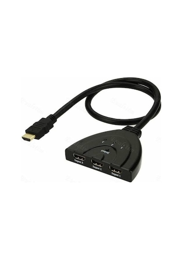 3 Port Hdmi Switch Çoklayıcı Çoğaltıcı Splitt Çoklama Çoklu Laptop