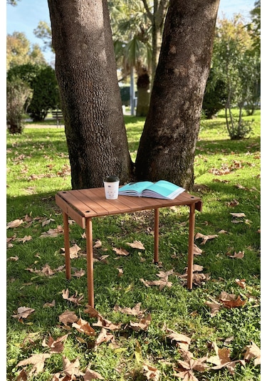 Bag The Joy Trailtop Ahşap Katlanır Kamp Masası -45 60 50cm Ahşap - Kahverengi