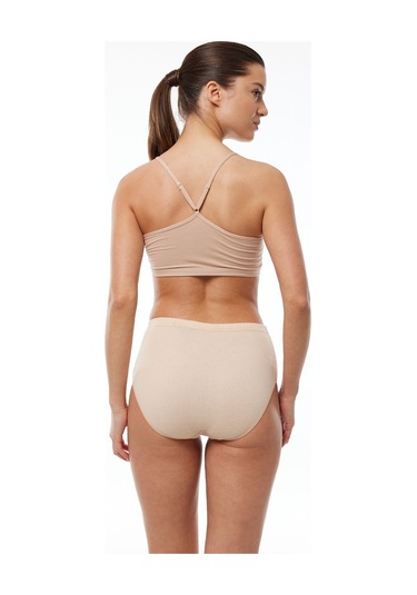 Malabadi Kadın Ten 6 Lı Paket %100 Pamuk Yüksek Bel Bato Külot 156-e Ten