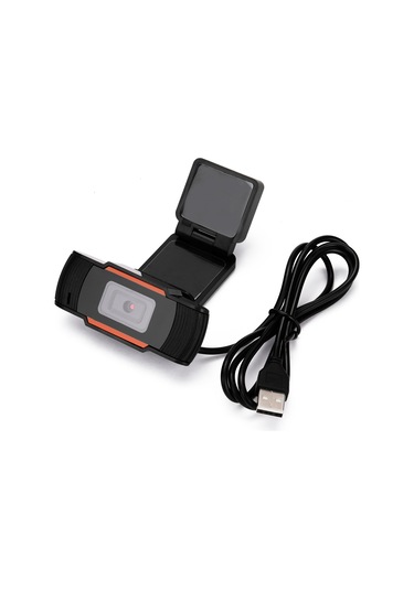 Ranyeek Otomatik Odaklı 720p Hd Usb Web Kamerası, Mikrofonlu, 30 Derece Dönebilen, Bilgisayar/laptop Uyumlu, Turuncu