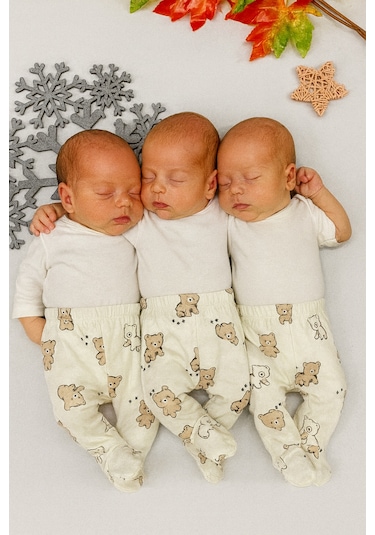 Hellobaby 3 Adet Patikli Pantolon Açık Yeşil