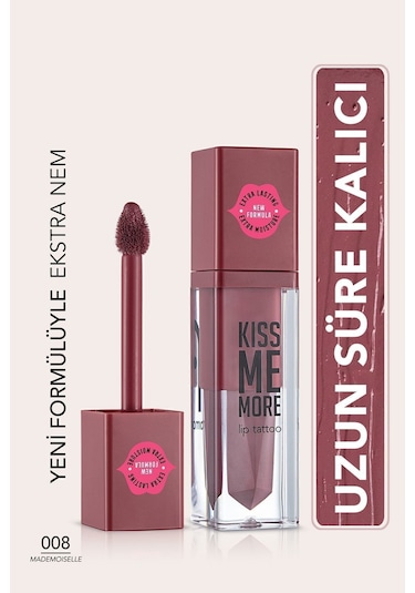 Flormar Uzun Süre Kalıcı Mat Ruj - Kiss Me More-008 Mademoiselle-8682536040693