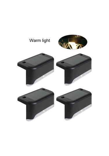 Gajeena 4'lü Güneş Enerjili Basamak Lambası, Otomatik Işık Kontrolü, Ip65 Su Geçirmez, 8-10 Saat Aydınlatma, Islak Işık, Bahçe Duvar Cephesi Jardin