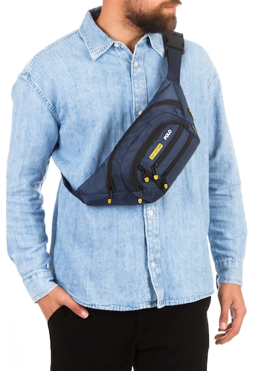 Newish Polo Çapraz Bel Ve Omuz Çantası-free Bag Lacivert