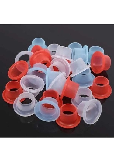 Pazly Silikon Musluk Contası, Yıkayıcı Sızdırmazlık, 200 Adet Karışık Renk, Kauçuk Boru Hortumu, Damlamayı Önler
