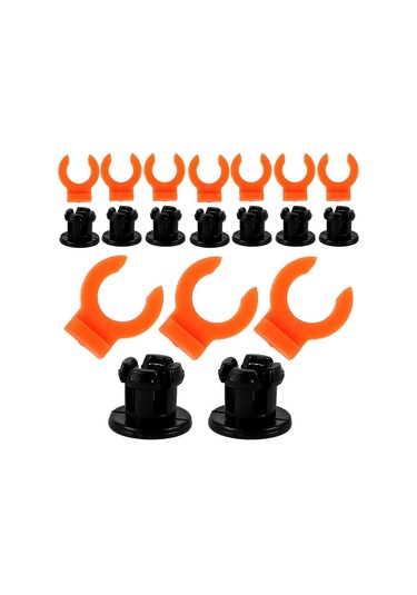 Yuvarlak Boru Kelepçesi 3d Yazıcı Aksesuarları Klips Şekli Boru Sabitleme Okul Kullanımı Plastik 30 Adet