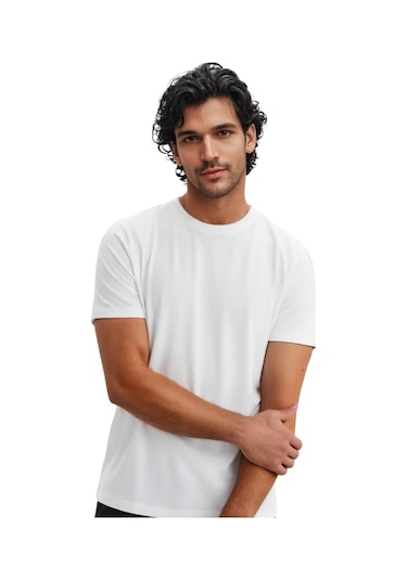 Ar-ma Erkek Regular Fit Pamuk Süprem Basic Bisiklet Yaka Tişört Y31344408002 Beyaz M Ar-ma Erkek Regular Fit Pamuk Süprem Basic Bisiklet Yaka Tişört Y31344408002 Beyaz M