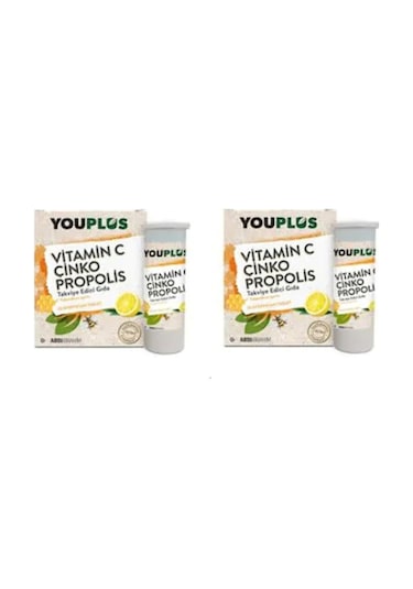 You Plus Vitamin C Çinko Propolis 20 Efervesan Tabletx2
