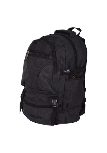 Escape 501 Siyah Dağcı Sırt Çantası Kanvas Kumaş 50lt 501 Outdoor Çanta siyah