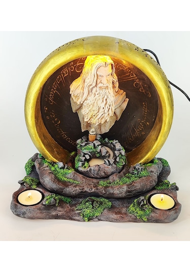 Güç Yüzüğü Gandalf Geri Akış Tütsülük Ve Işıklı Mumluk