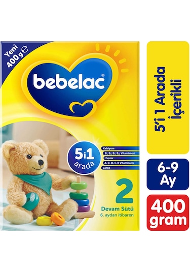 Bebelac 2 Devam Sütü 6-9 Ay 400 G