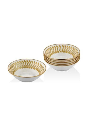Setabianca Bone Chına Kase 6 Lı Set Helezon Altın