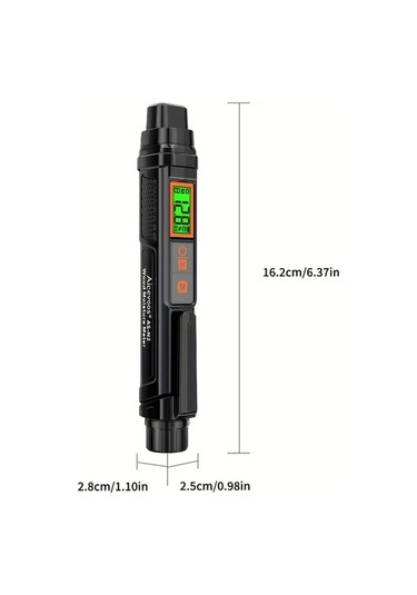 Boatshop1 Aicevoos Dijital Ahsap Nem Olcer Igneli Su Kacagi Dedektor Modu N2 0 58 Arka Aydinlatmali Lcd Ekran Sicaklik Prob Test Cihazi