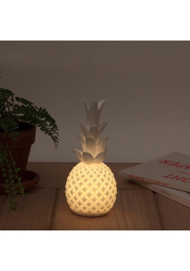 Ananas Şeklinde Desenli Büyük Boy Pilli Masa Ve Gece Lambası Go5 Çok Renk