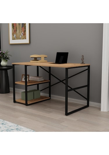Hera Metal Çalışma Masası 120cm Atlantik Çam