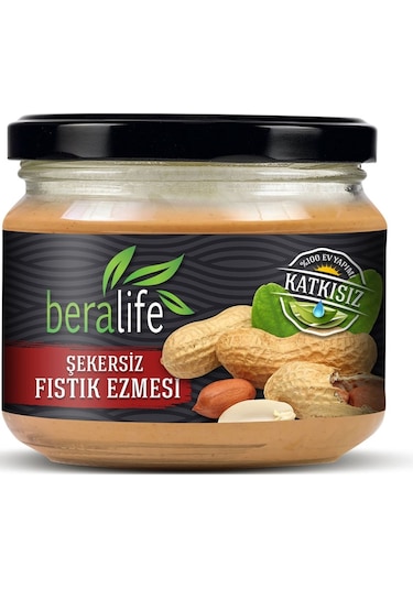 Beralife Şekersiz Fıstık Ezmesi 300 G