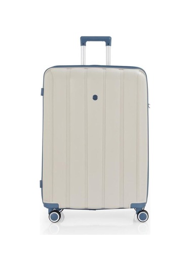 Mçs Üçlü Polipropilen Valiz Seti V305 - Mçs Kırılmaz Silikon Valiz Set Kemik Sky Blue Çok Renkli