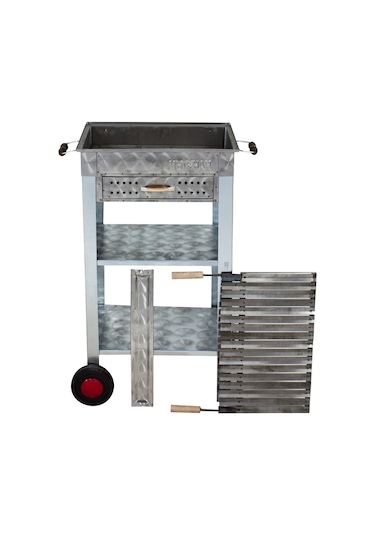 Metehan MTH-93 Çekmeceli - Lama Izgaralı - İki Tekerlekli Mangal