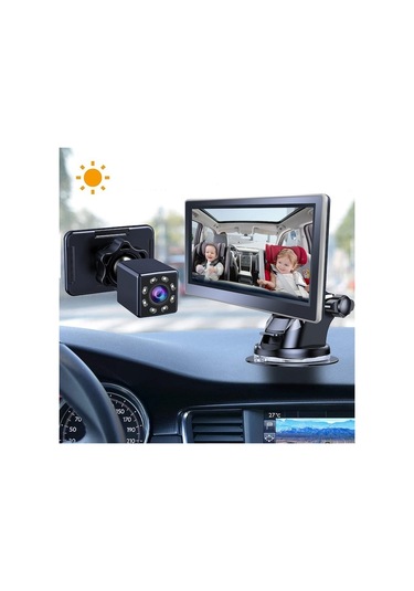 Bebek Gözetleme Araç Kamerası, Su Geçirmez, Gece Görüşü, Siyah