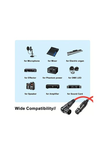 Motion003 Profesyonel Xlr Erkek Disi Ses Kablosu 2m Erkek Bukum Kadin Duz 3 Pimli Dengelemeli K