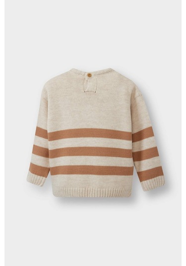 Defacto Erkek Bebek Bisiklet Yaka Kaplan Baskılı Çizgili Kazak F2582a525auer42 Ekru Defacto Erkek Bebek Bisiklet Yaka Kaplan Baskılı Çizgili Kazak F2582a525auer42 Ekru